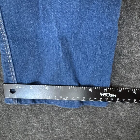 7 For All Mankind Jeans Womens 30 Blue Bootcut Stretch Welt Pockets Made USA - Picture 7 of 10